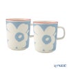 マリメッコ（marimekko） Unikko ウニッコ／けしの花 マグカップ 250ml ホワイト×ライトブルー×オレンジ ペア 075411-153／26SS