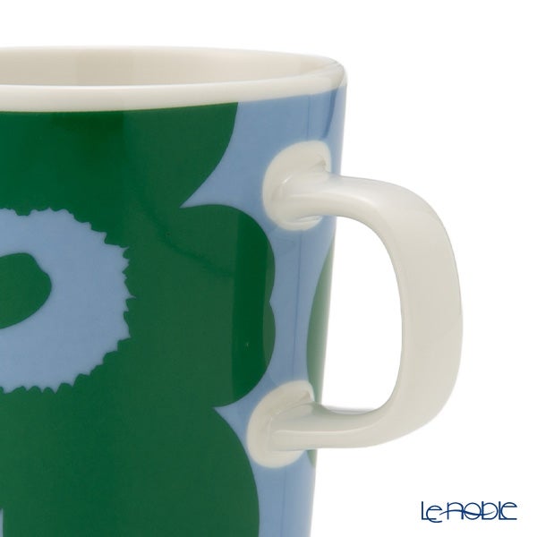マリメッコ（marimekko） Unikko ウニッコ／けしの花 マグカップ 250ml ブルー×グリーン ペア 075854-165／26SSS
