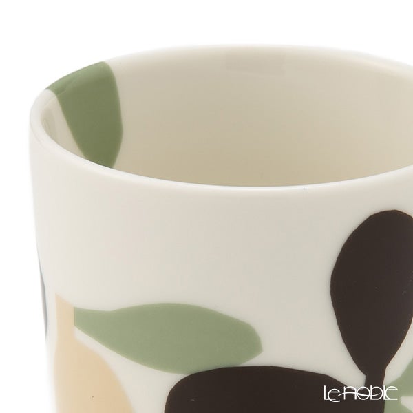 マリメッコ（marimekko） Omppo オンッポ／リンゴ マグカップ 250ml セージ×ブラウン ペア 075722-169／26SS