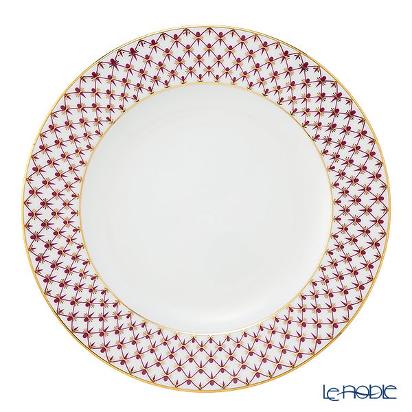 ロシア食器 インペリアル・ポーセリン ブルース（ピンクネット） プレート 27cm New