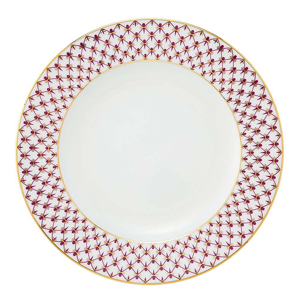 ロシア食器 インペリアル・ポーセリン ブルース（ピンクネット） プレート 27cm New