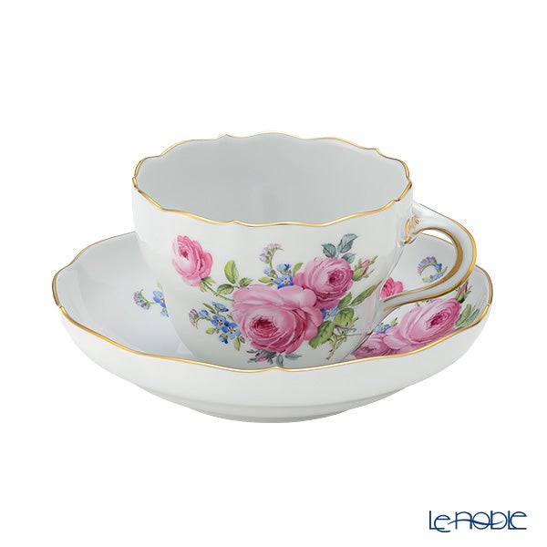 マイセン（Meissen） ローズブーケ／ピンク （忘れな草） 139010／00582 コーヒーカップ＆ソーサー 200ml
