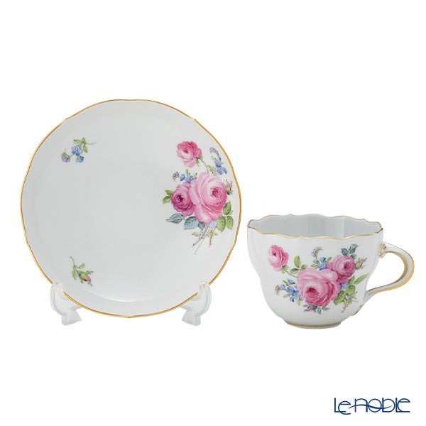 マイセン（Meissen） ローズブーケ／ピンク （忘れな草） 139010／00582 コーヒーカップ＆ソーサー 200ml