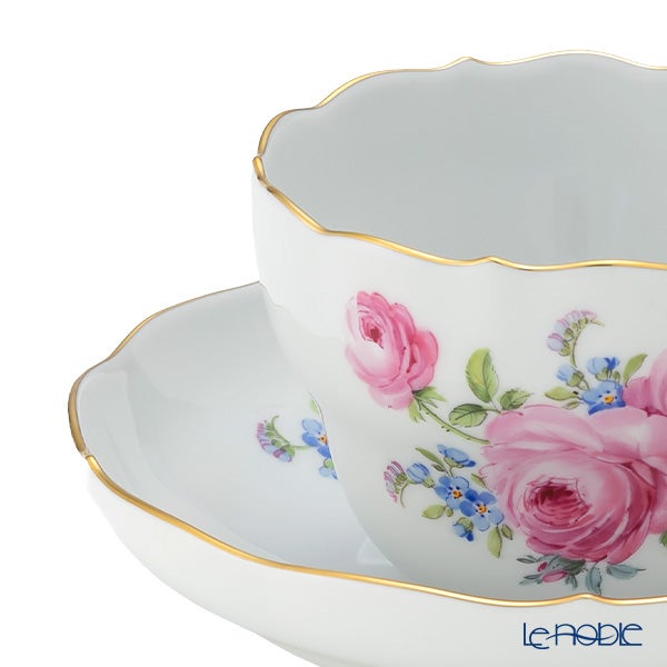 マイセン（Meissen） ローズブーケ／ピンク （忘れな草） 139010／00582 コーヒーカップ＆ソーサー 200ml