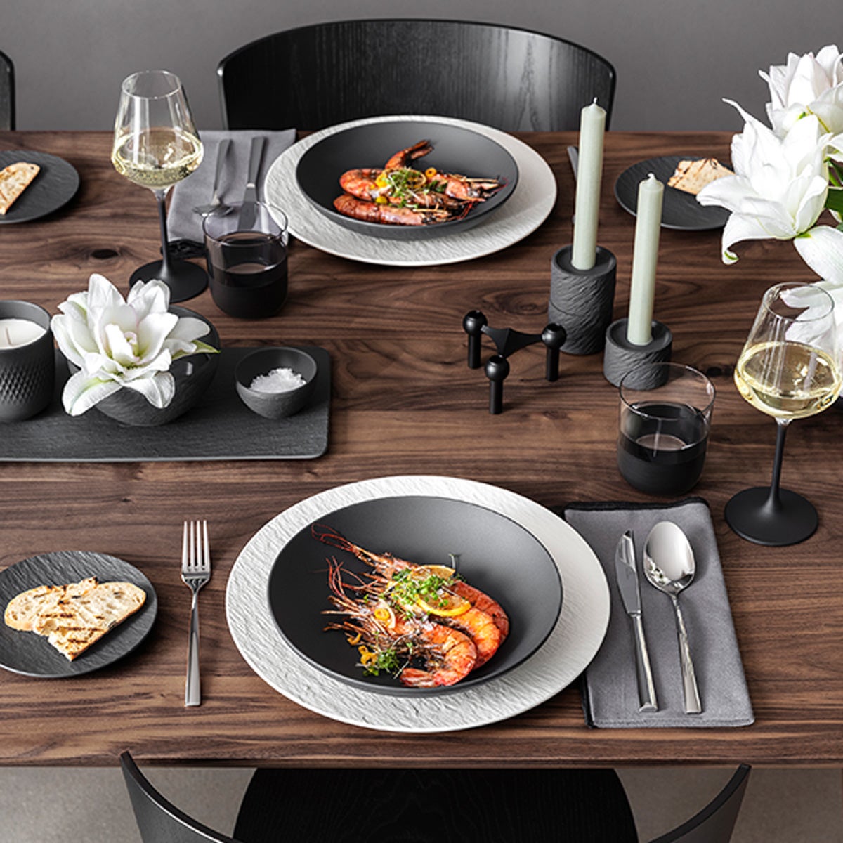 ビレロイ＆ボッホ（Villeroy＆Boch）マニュファクチャー ロック ディープクーププレート 24cm 315513