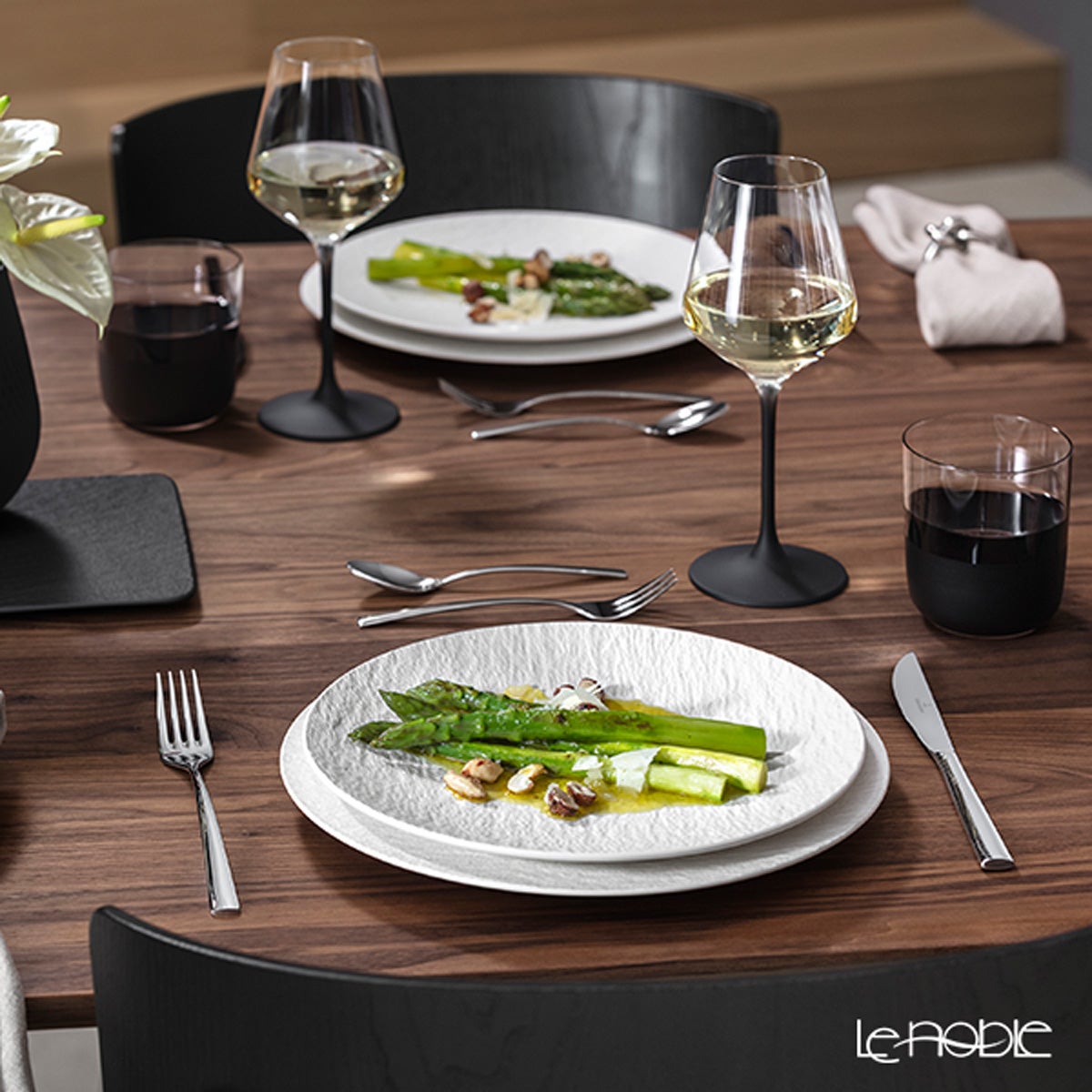 ビレロイ＆ボッホ（Villeroy＆Boch）マニュファクチャー ロックブラン クーププレート 25cm 315522