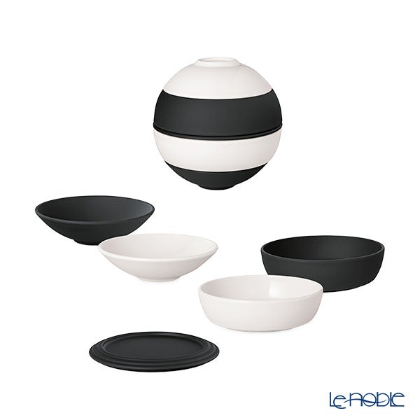ビレロイ＆ボッホ（Villeroy＆Boch） ラプティボウル ブラック＆ホワイト 14cm 315584