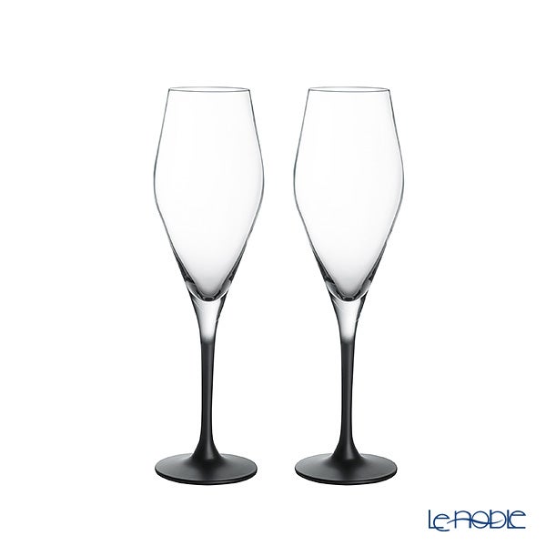 ビレロイ＆ボッホ（Villeroy＆Boch）マニュファクチャー ロック シャンパングラス 25cm ペア 315804