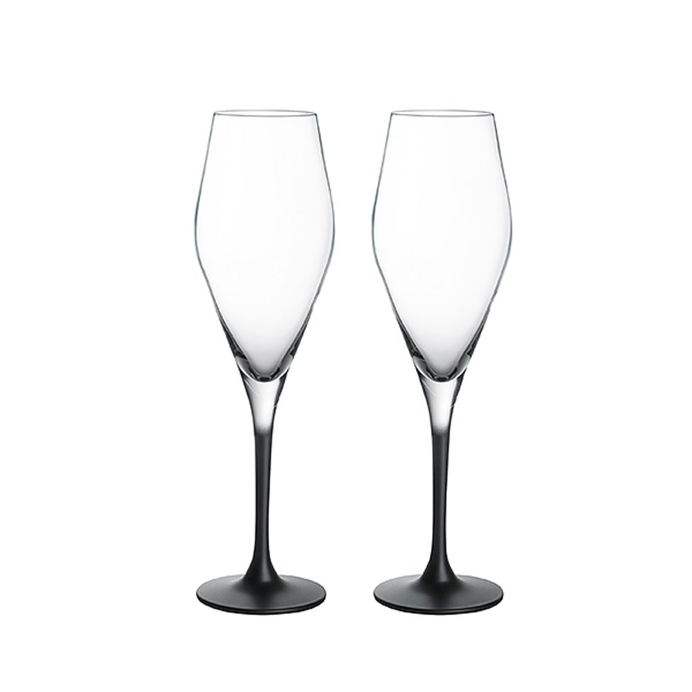 ビレロイ＆ボッホ（Villeroy＆Boch）マニュファクチャー ロック シャンパングラス 25cm ペア 315804
