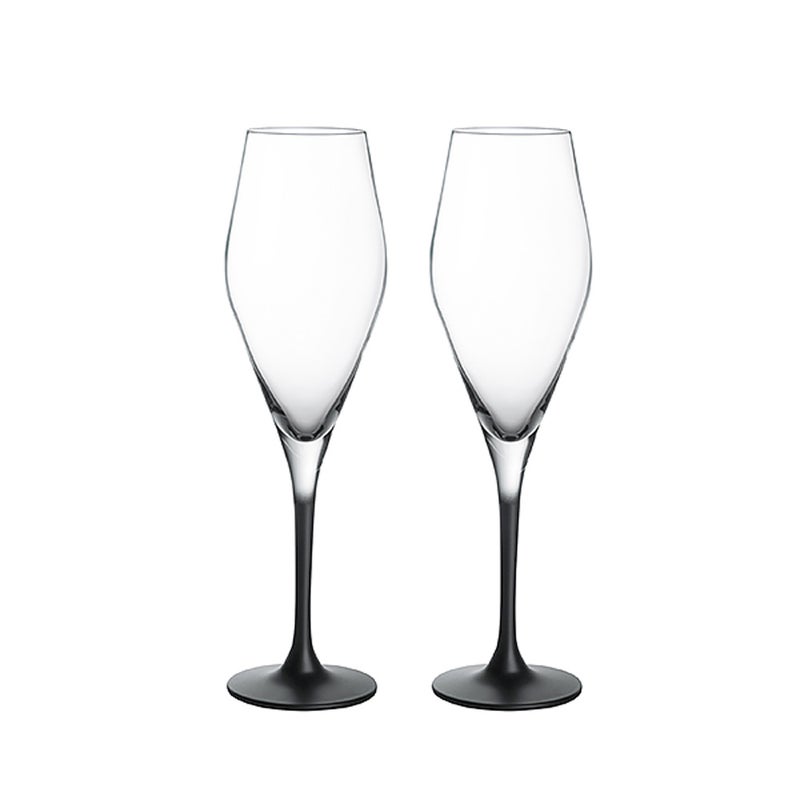 ビレロイ＆ボッホ（Villeroy＆Boch）マニュファクチャー ロック シャンパングラス 25cm ペア 315804