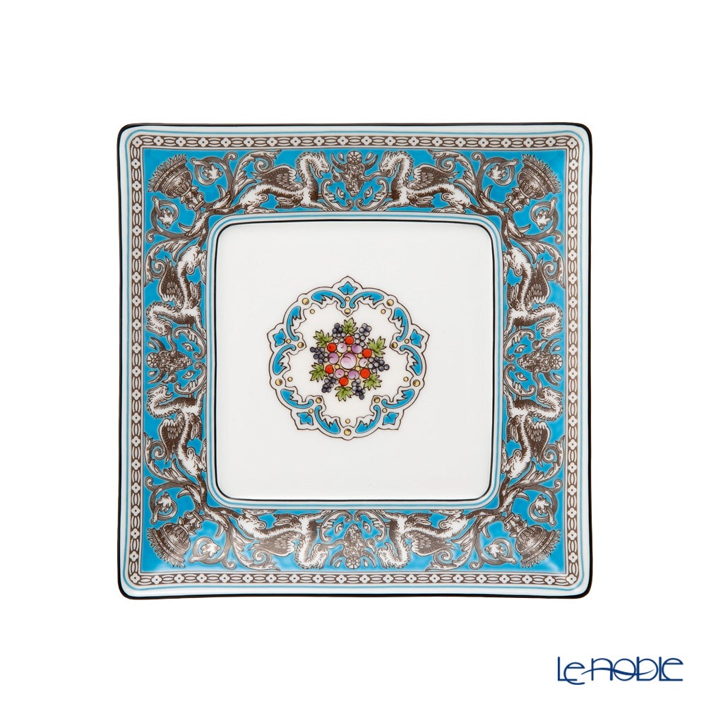 ウェッジウッド（Wedgwood） フロレンティーン ターコイズ スクエアトレイ 14.5cm