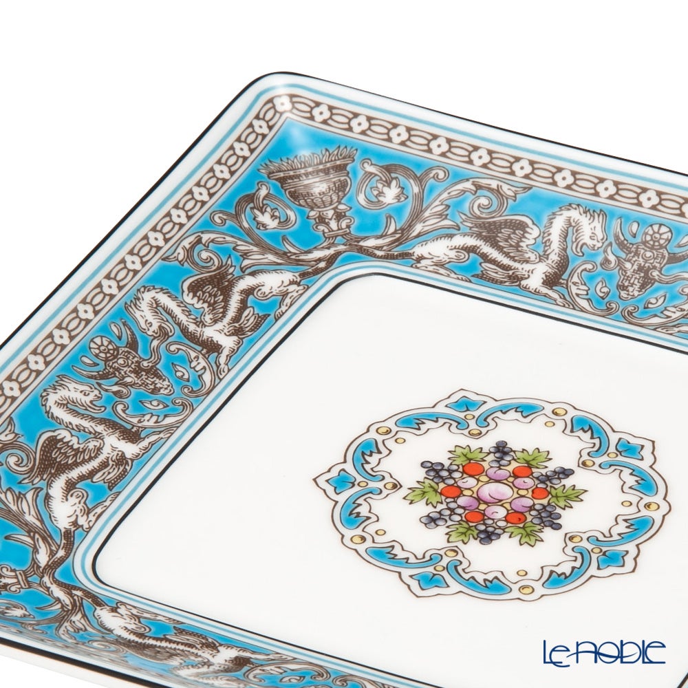 ウェッジウッド（Wedgwood） フロレンティーン ターコイズ スクエアトレイ 14.5cm