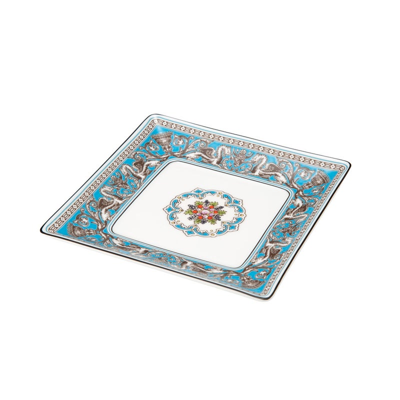 ウェッジウッド（Wedgwood） フロレンティーン ターコイズ スクエアトレイ 14.5cm