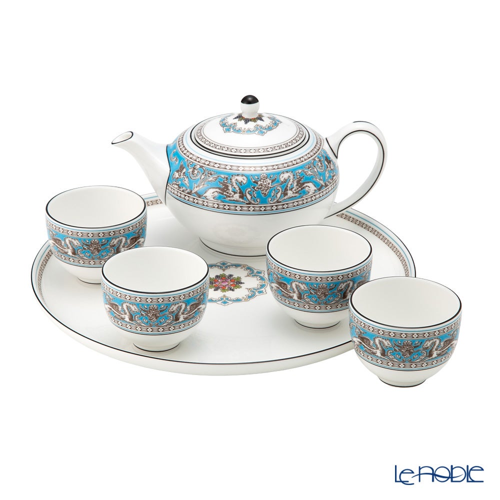 ウェッジウッド（Wedgwood） フロレンティーン ターコイズ アジアンティーセット