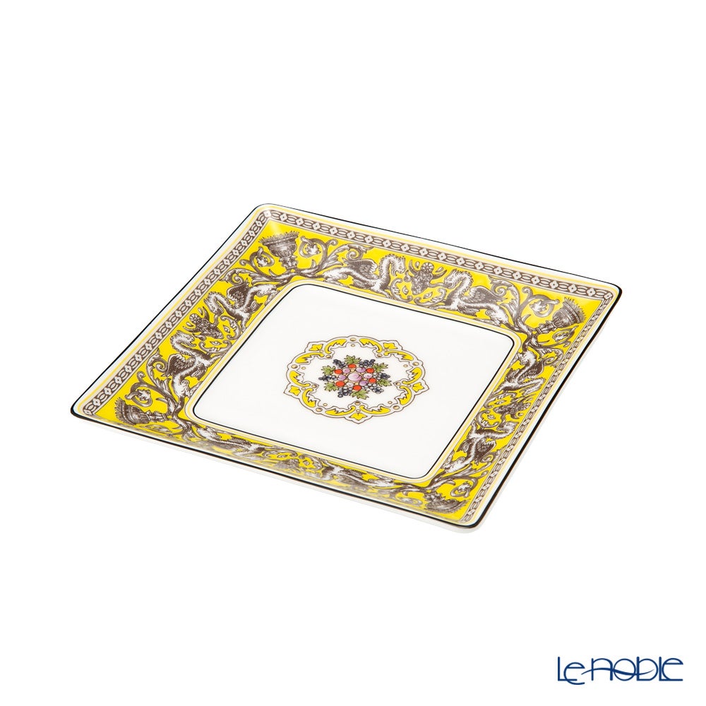 ウェッジウッド（Wedgwood） フロレンティーン シトロン スクエアトレイ 14.5cm
