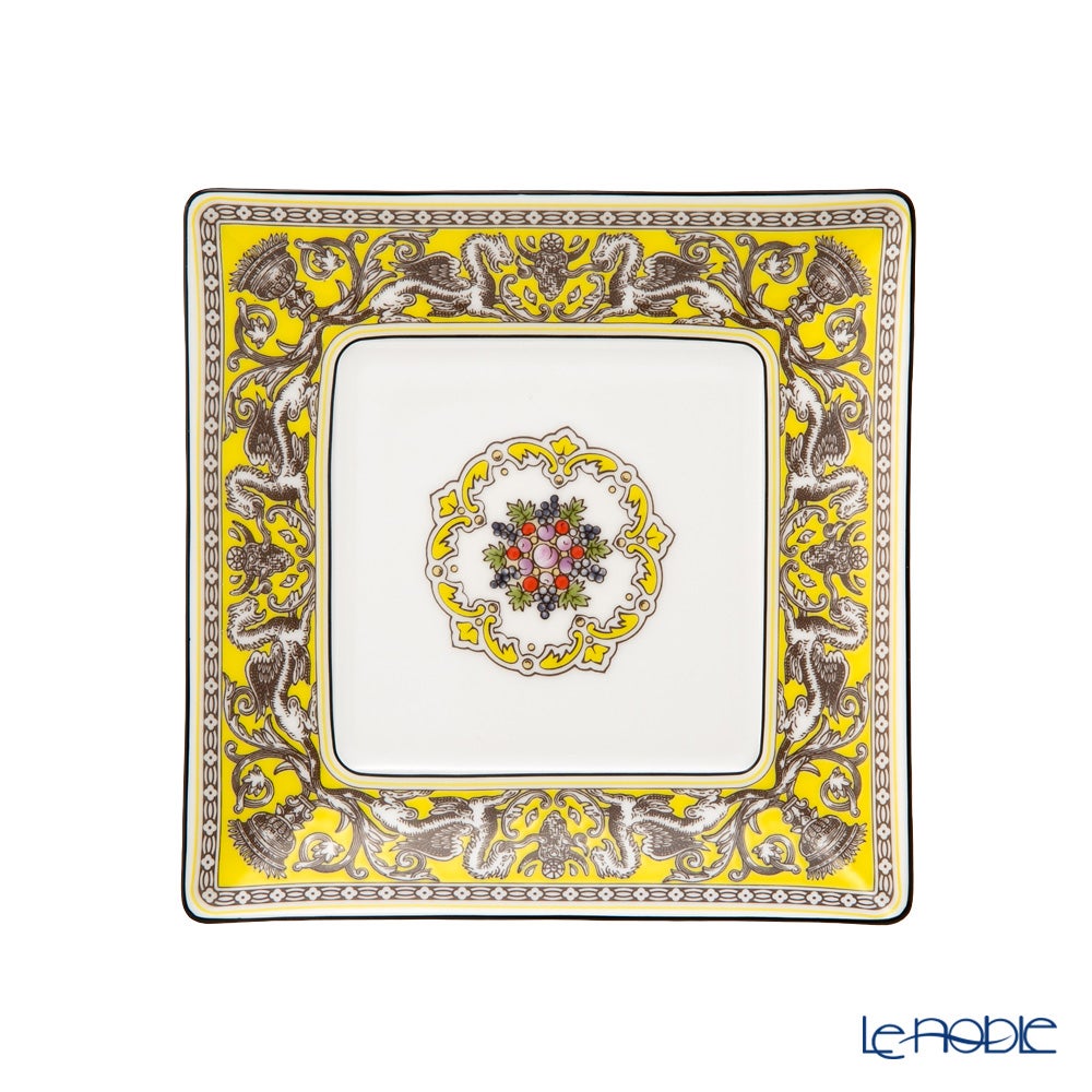 ウェッジウッド（Wedgwood） フロレンティーン シトロン スクエアトレイ 14.5cm