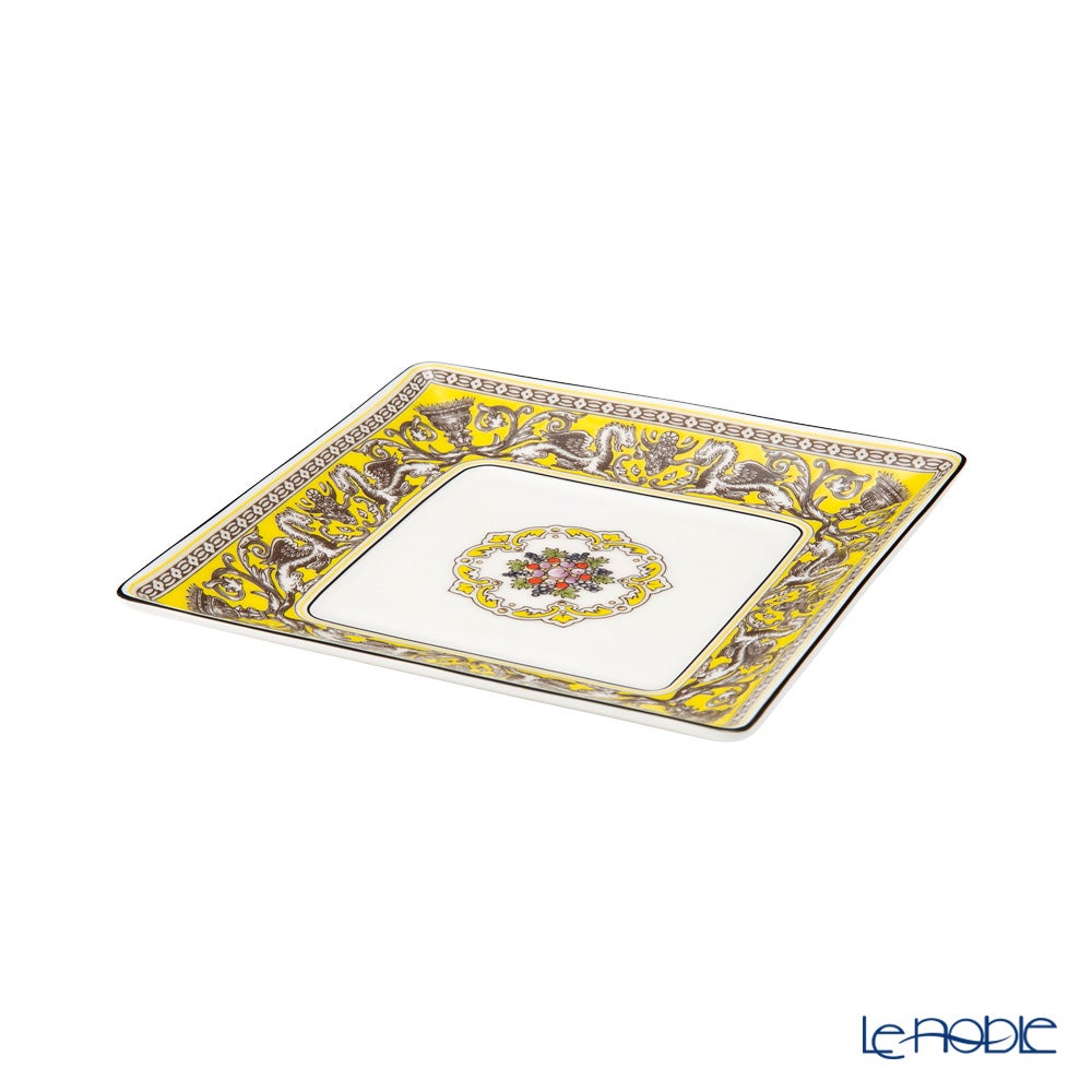 ウェッジウッド（Wedgwood） フロレンティーン シトロン スクエアトレイ 14.5cm