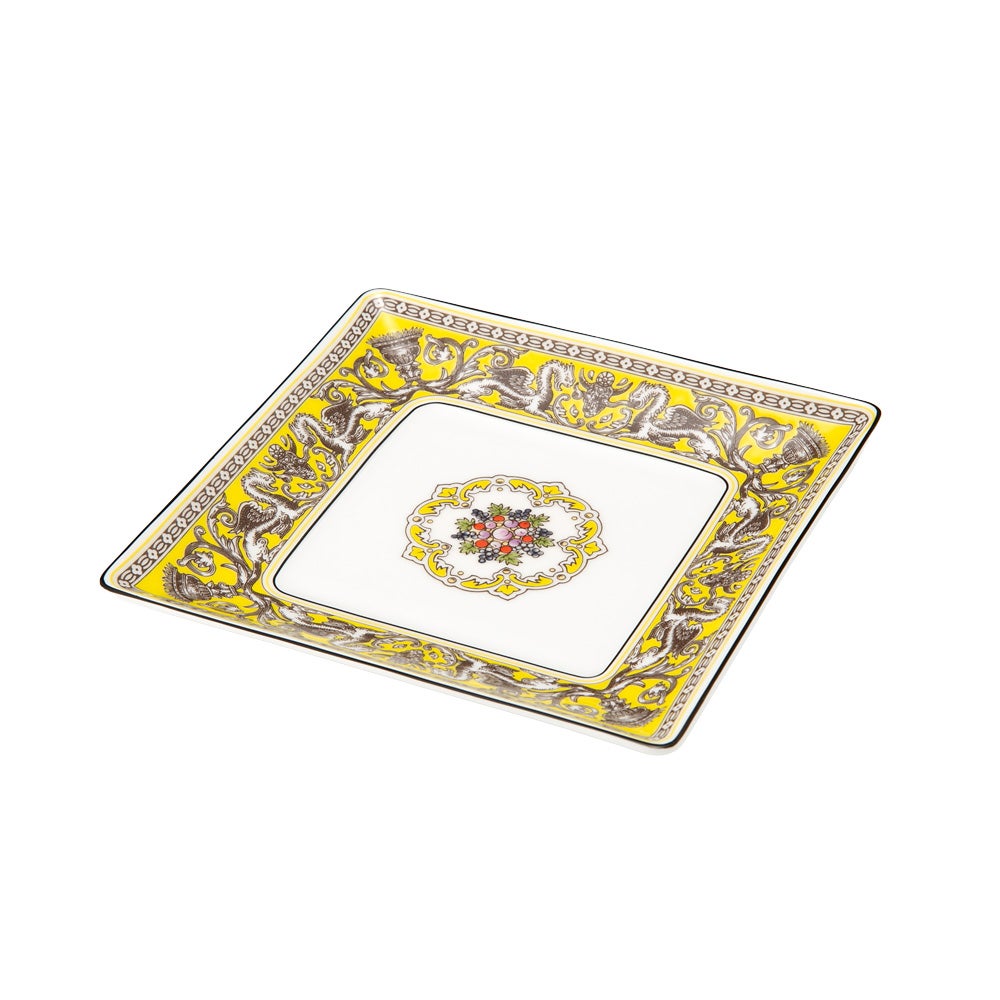 ウェッジウッド（Wedgwood） フロレンティーン シトロン スクエアトレイ 14.5cm