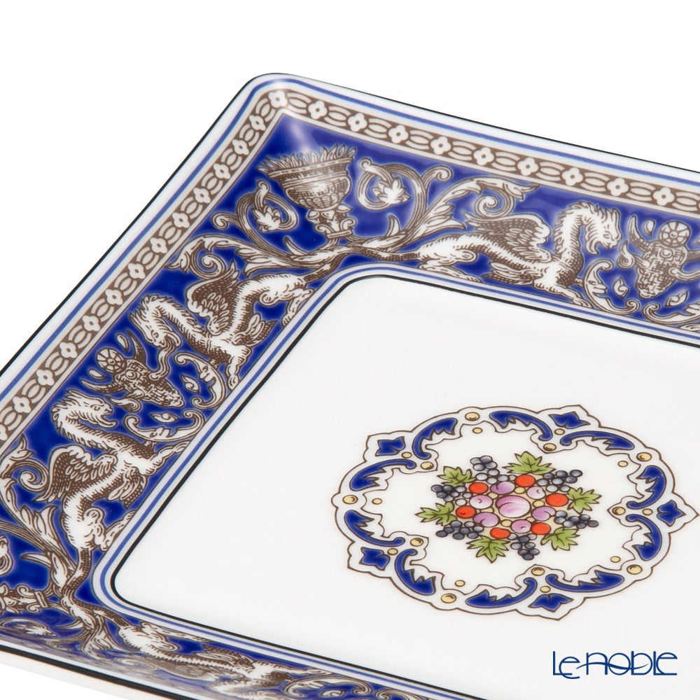 ウェッジウッド（Wedgwood） フロレンティーン マリン スクエアトレイ 14.5cm