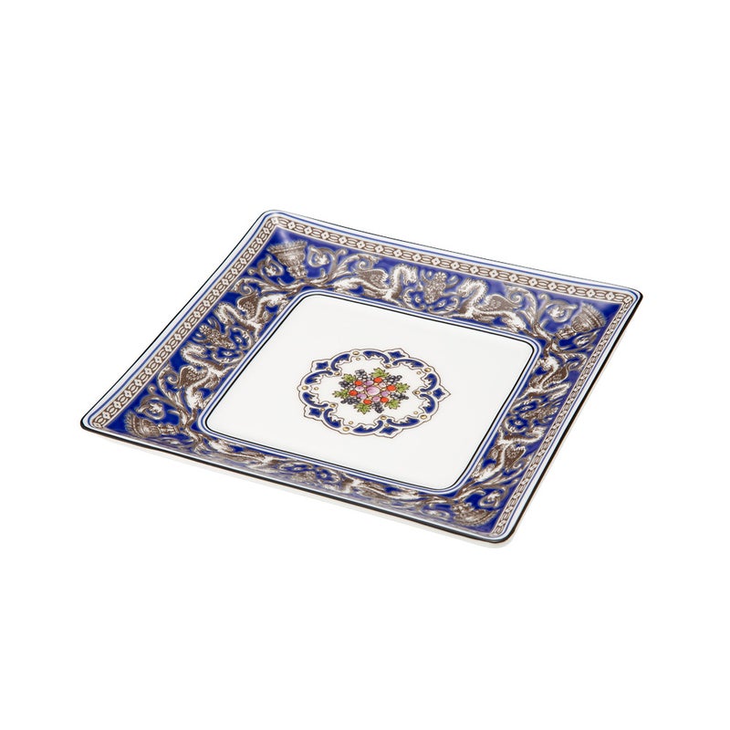 ウェッジウッド（Wedgwood） フロレンティーン マリン スクエアトレイ 14.5cm