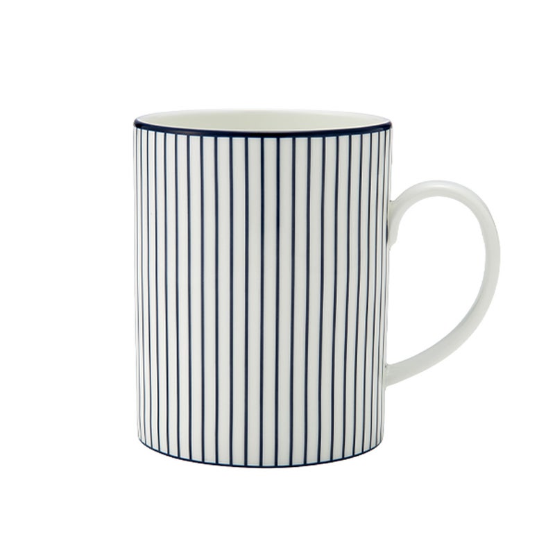 ウェッジウッド（Wedgwood） ジオブルー マグカップ 350ml ピンストライプ ホワイト