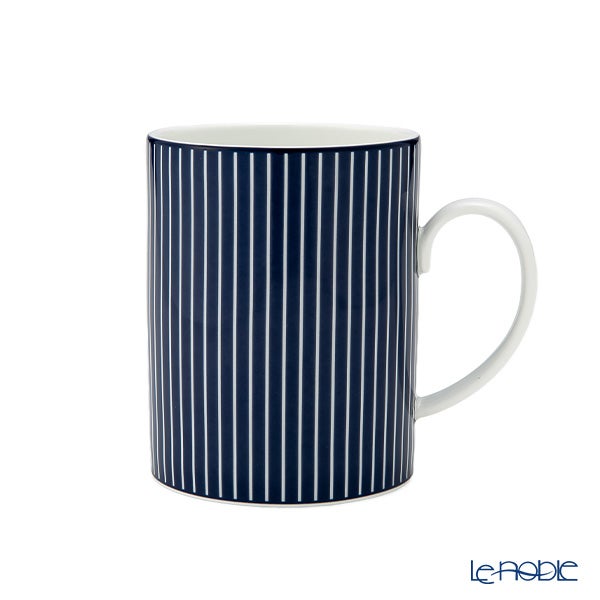 ウェッジウッド（Wedgwood） ジオブルー マグカップ 350ml ピンストライプ ブルー