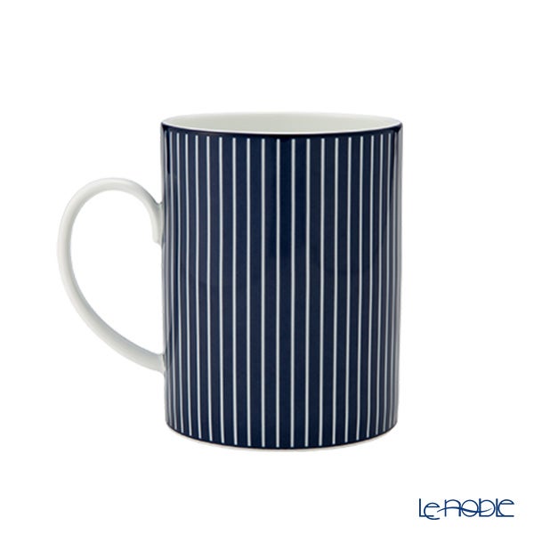 ウェッジウッド（Wedgwood） ジオブルー マグカップ 350ml ピンストライプ ブルー