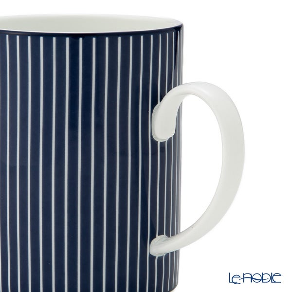 ウェッジウッド（Wedgwood） ジオブルー マグカップ 350ml ピンストライプ ブルー