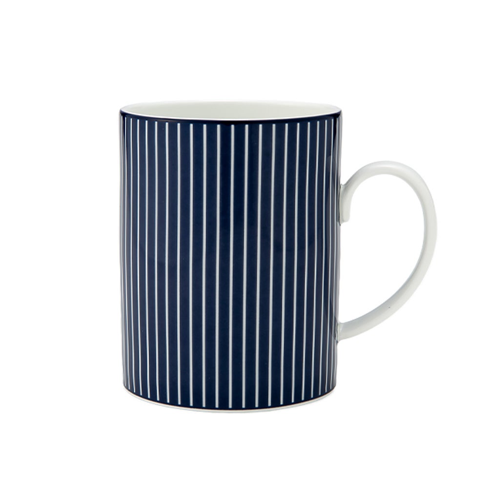 ウェッジウッド（Wedgwood） ジオブルー マグカップ 350ml ピンストライプ ブルー