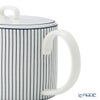 ウェッジウッド（Wedgwood） ジオブルー ティーポット 1000ml ピンストライプ