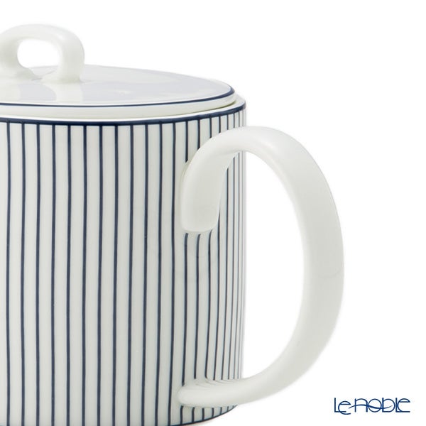 ウェッジウッド（Wedgwood） ジオブルー ティーポット 1000ml ピンストライプ