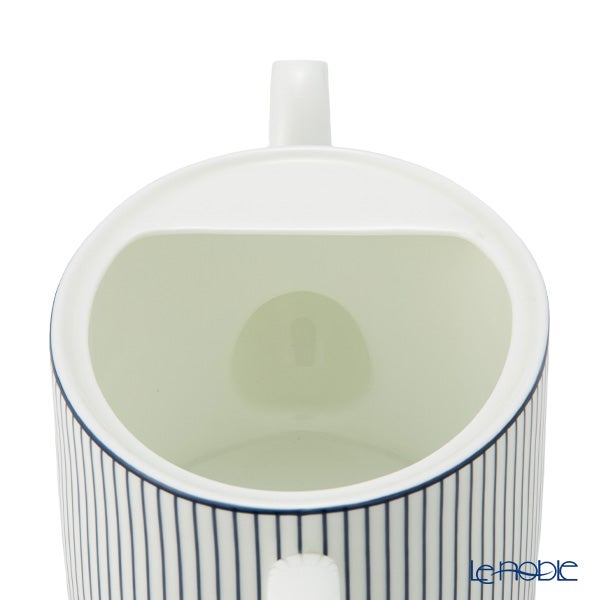 ウェッジウッド（Wedgwood） ジオブルー ティーポット 1000ml ピンストライプ