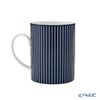ウェッジウッド（Wedgwood） ジオブルー マグカップ 350ml ペア 柄違い ピンストライプ ブルー＆ホワイト