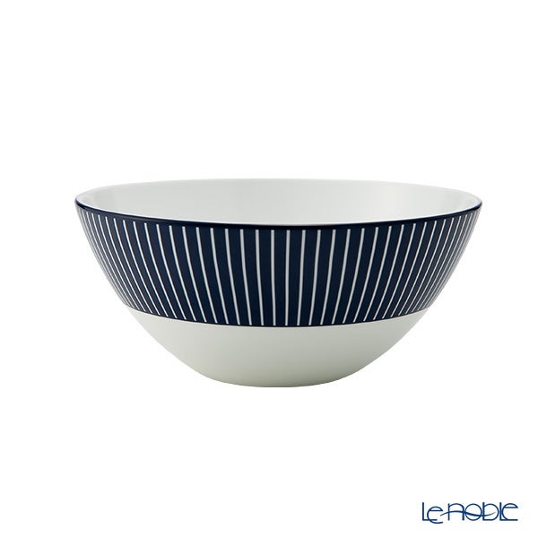 ウェッジウッド（Wedgwood） ジオブルー ボウル 16cm ペア 柄違い ピンストライプ ブルー＆ホワイト