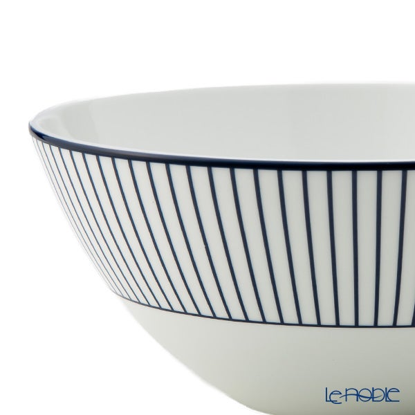 ウェッジウッド（Wedgwood） ジオブルー ボウル 16cm ペア 柄違い ピンストライプ ブルー＆ホワイト