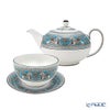 ウェッジウッド（Wedgwood） フロレンティーン ターコイズ ジャパニーズティー 3点セット ティーボウル＆プチトレイ＆スモールティーポット