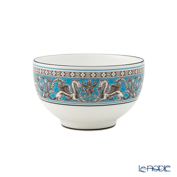 ウェッジウッド（Wedgwood） フロレンティーン ターコイズ ジャパニーズティー 3点セット ティーボウル＆プチトレイ＆スモールティーポット