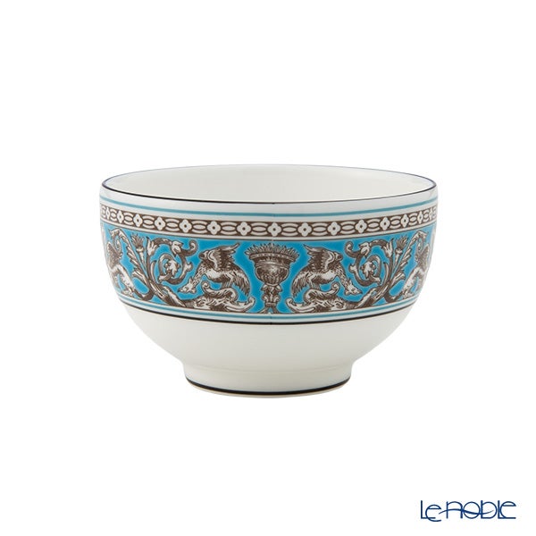 ウェッジウッド（Wedgwood） フロレンティーン ターコイズ ジャパニーズティー 3点セット ティーボウル＆プチトレイ＆スモールティーポット