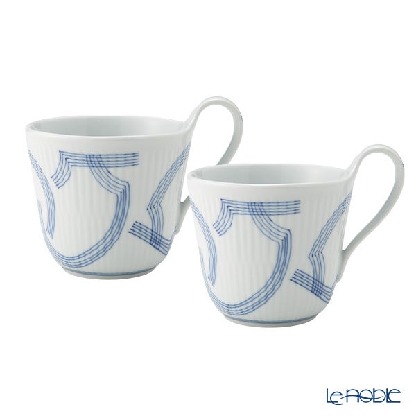 ロイヤルコペンハーゲン（Royal Copenhagen） モチーフ ハイハンドル マグカップ 330ml ペア 1075819