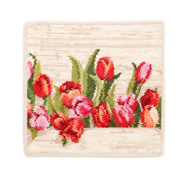 フェイラー ハンドタオル（ハンカチ） アムステルダム （チューリップ） ベージュ 25×25cm