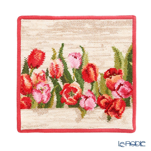 フェイラー ハンドタオル（ハンカチ） アムステルダム （チューリップ） カーミンレッド 25×25cm