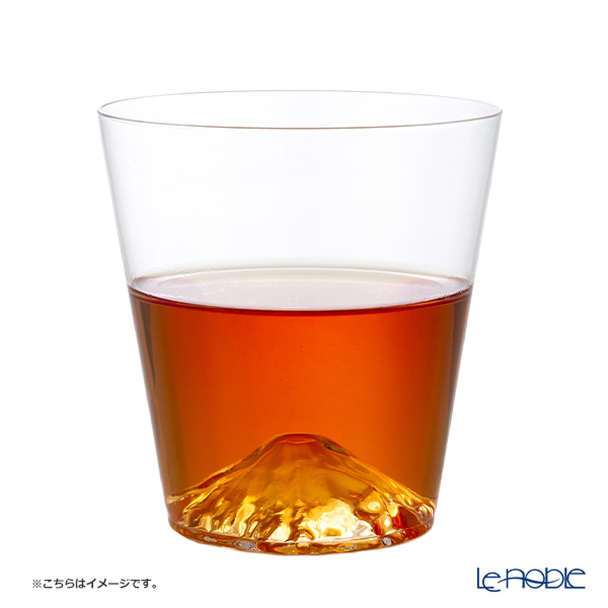 【伝統工芸】田島硝子 富士山グラス 薄 ロックグラス 390ml TG26-015-UR