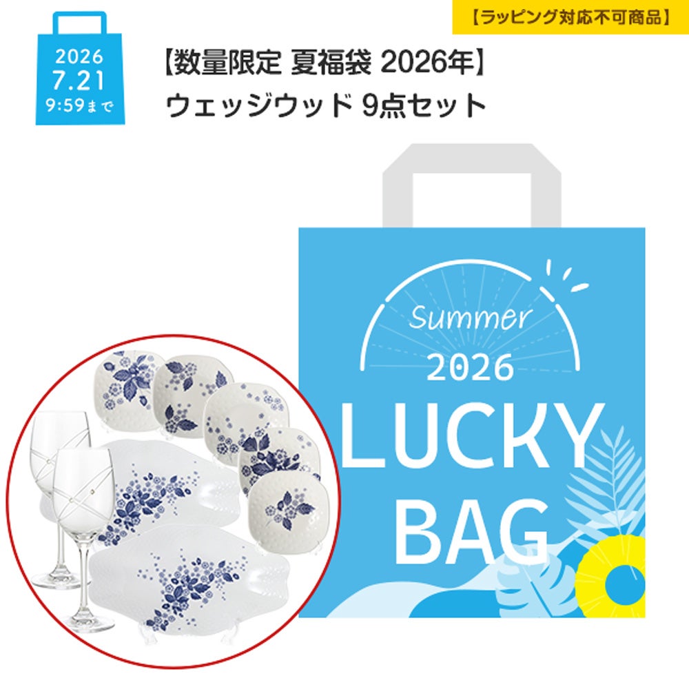 【数量限定 夏福袋 2026年】ウェッジウッド 9点セット【ラッピング不可】