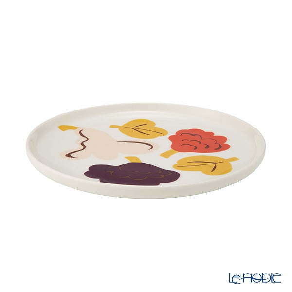 マリメッコ（marimekko） Kukasta kukkaan クカスタ クッカーン プレート 20cm ホワイト×バニラ×テラコッタ×プラム 075970-118／26AW