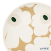マリメッコ（marimekko） Unikko ウニッコ／けしの花 プレート20cm ホワイト×ベージュ×ダークグリーン 075870-188／26AW