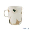 マリメッコ（marimekko） Unikko ウニッコ／けしの花 マグカップ 250ml ホワイト×ベージュ×ダークグリーン 075868-188／26AW