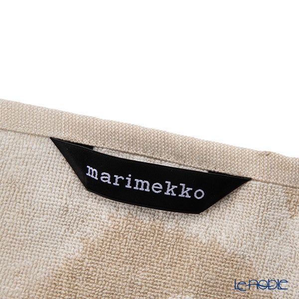 マリメッコ（marimekko） Unikko ウニッコ／けしの花 ミニタオル ホワイト×リネン 30×30cm コットン 075928-180／26AW
