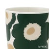 マリメッコ（marimekko） Unikko ウニッコ／けしの花 マグカップ 250ml ホワイト×ダークグリーン×ベージュ 075876-168／26AW