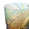 太武朗工房／タブロー 江戸切子 流星 オールドグラス 琥珀緑 250ml 5136-075