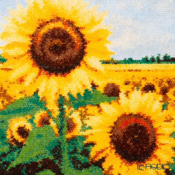 フェイラー ハンドタオル（ハンカチ） ヒマワリ畑 オレンジ 25×25cm